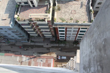 View city from the height of modern wish development architecture.High Angle View of Buildings