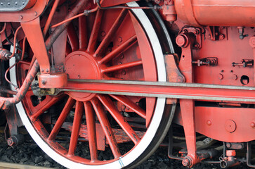 Romanian old steam locomotive