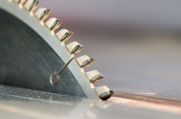 Detail of a circular saw blade
