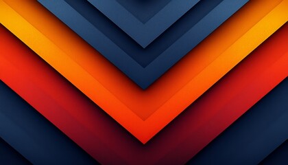 Obraz premium Abstract Diagonal Pattern of Orange Red and Blue Hues