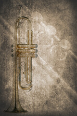 Grunge Music Instrument Concept Background
