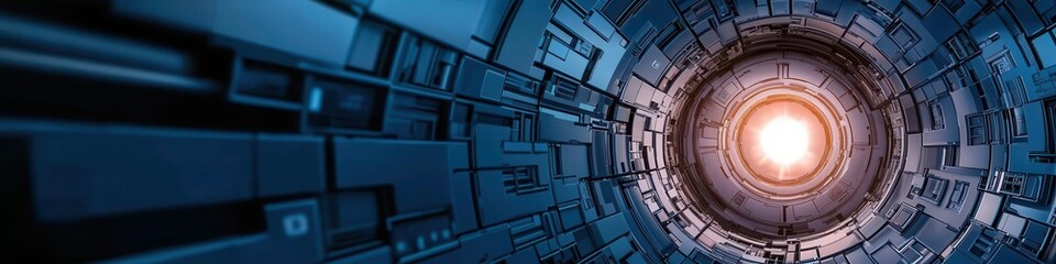 Obraz premium Abstract financial graph turning into a security vault, representing the protection of assets during a crisis,