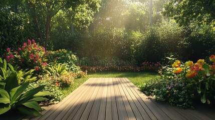 Obraz premium back garden, small garden
