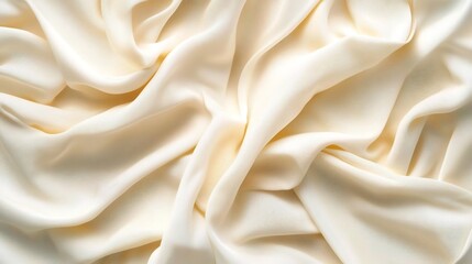 Obraz premium Soft and Luxurious White Fabric Texture with Natural Folds and Lighting