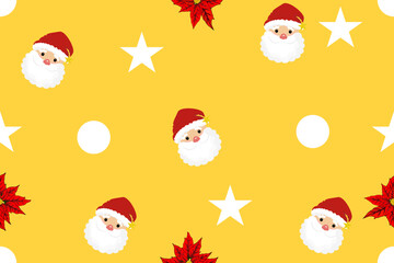Wallpaper in a cute style Christmas Tree Theme. Seamless Christmas pattern.
Merry Christmas vintage ethnic seamless pattern and beautiful patterns,
 is used for carpets,curtains, tiles, blankets, and 