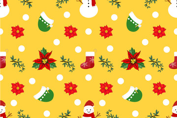 Wallpaper in a cute style Christmas Tree Theme. Seamless Christmas pattern.
Merry Christmas vintage ethnic seamless pattern and beautiful patterns, is used for carpets, curtains, tiles, blankets