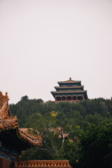 Jingshan Park, imperial park next to the Forbidden City in Beijing, China