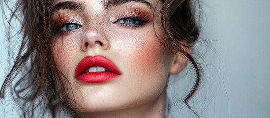 Fototapeta premium Portrait Of A Woman With Makeup