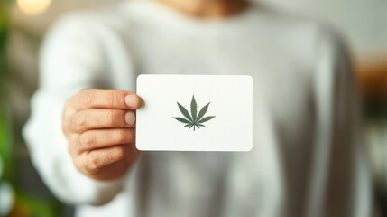 Holding a Medical Cannabis Prescription Card