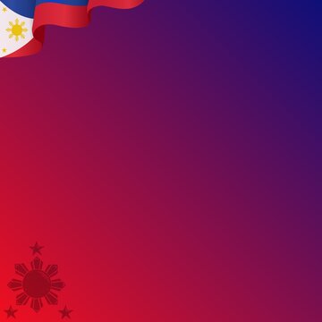 Background with copy space for Philippines Independence Day or any Philippines event. Suitable for placing content with that theme.