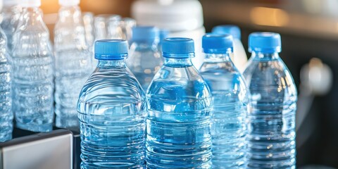 close-up of a water cooler with cups and a water bottle, emphasizing refreshment and convenience.