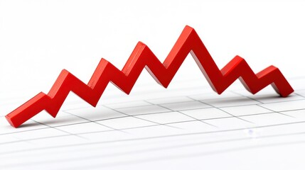 Stock Market Downturn with Declining Charts