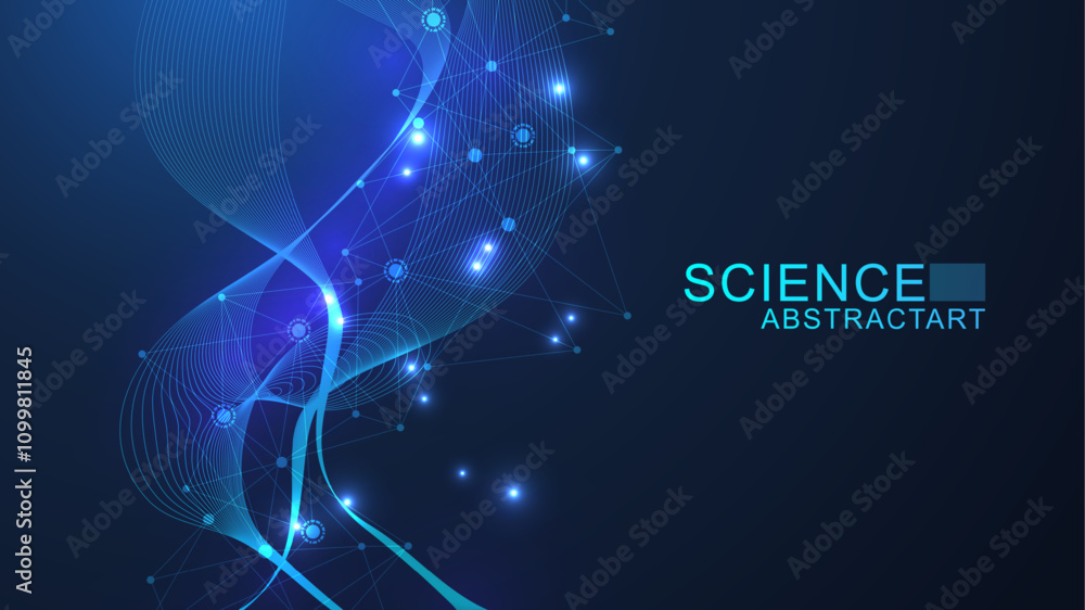 Canvas Prints ai technology abstract background. ai generative art creative banner concept in the digital style. h