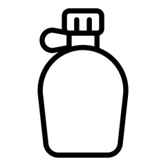 Obraz premium Canteen icon. Vector line icon