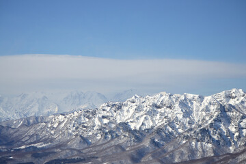 雪山の壮大な景色
