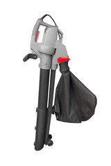 handheld garden leaf blower vacuum cleaner isolated on white background