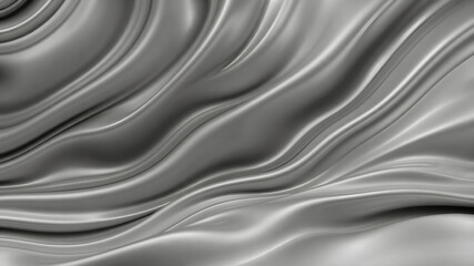 Obraz premium Wavy black and white background wallpaper Grey smooth lines shiny Modern geometric polygon textures