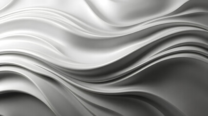 Obraz premium Wavy black and white background wallpaper Grey smooth lines shiny Modern geometric polygon textures