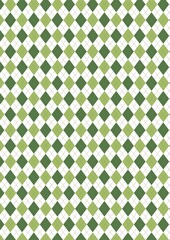 Argyle Check Golf Pattern in Green Color