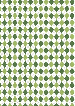 Argyle Check Golf Pattern in Green Color