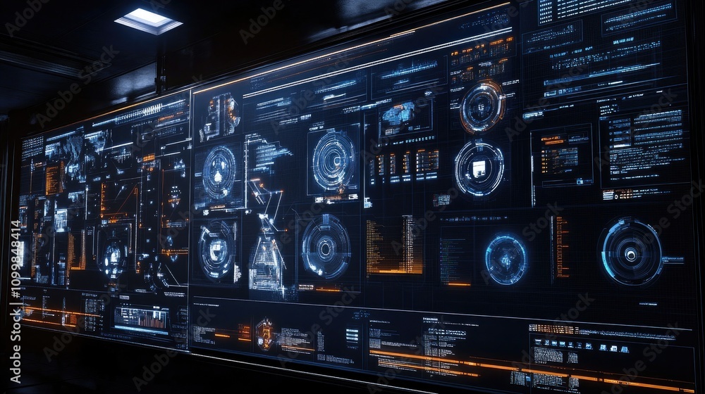 Aufkleber dynamic corporate strategy board with data visualization