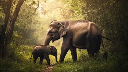 Fototapeta premium Advocacy for animal welfare and conservation, Symbolizing biodiversity and compassion, photography style