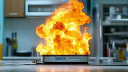 Cooking Mishap: Food Residue Causes Fire in Oven