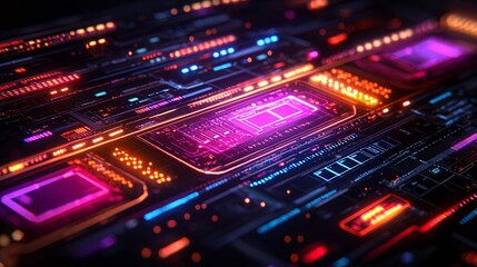 Obraz premium A futuristic digital interface showing emergency fund growth over time on a virtual graph Stock Photo with side copy space