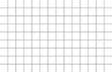 手書き感のある2色のチェック柄（グレー）、シンプル、タッタソールチェック、二重格子、背景素材