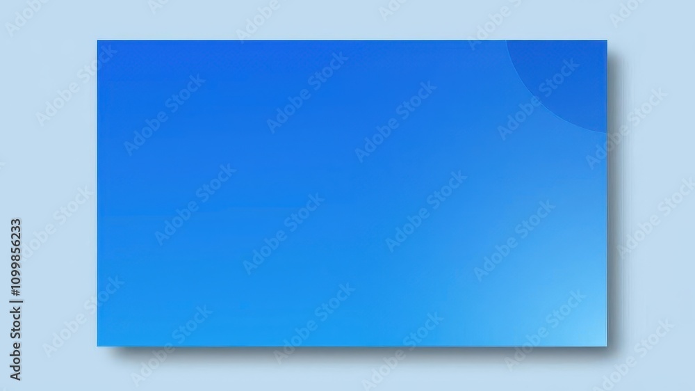 Poster a mockup of a proposal layout with stylish blue gradient accents, featuring text and design elements