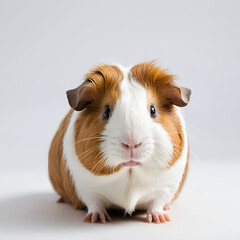 guinea pig on white background
