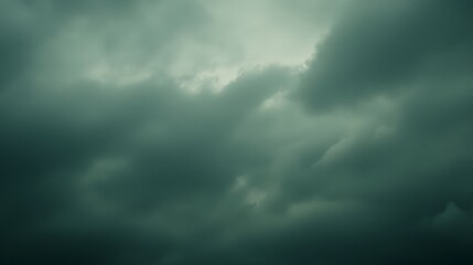 Fototapeta premium Dark, moody cloudscape, ominous stormy sky.