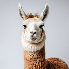 Fototapeta premium llama on white background