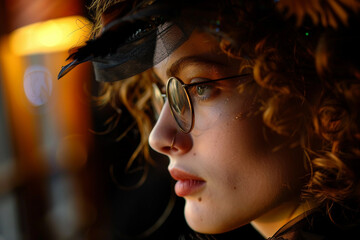 Fototapeta premium Masquerade celebrations with colorful costumes generative AI