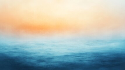 Obraz premium Tranquil Ocean Horizon, Gradient Sky Sunset, Soothing Seascape Backdrop, Calm Water Colorscape, Peaceful Sea View