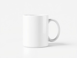 Fototapeta premium White ceramic mug mockup with blank space for customization, customization, mockup, mock-up