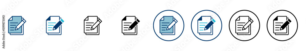 Poster note icon vector isolated on white background. taking note icon vector. edit line icon. document wri