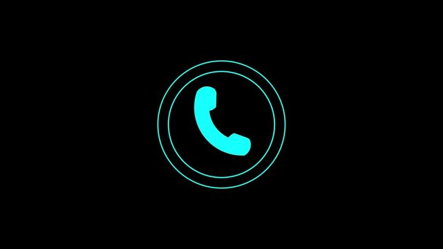 Incoming call phone app on a screen. Phone calling app. call icon or logo isolated sign symbol .