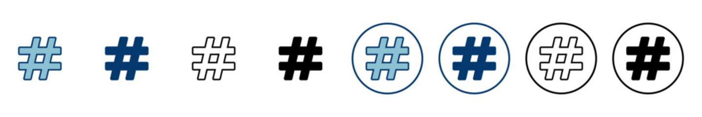 Hashtag icon vector isolated on white background. hashtag vector icon