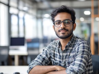 Obraz premium Portrait of a Confident Young Man