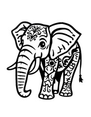 Obraz premium elephant vector
