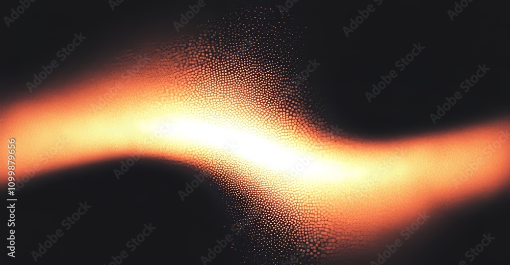 Poster an abstract banner featuring a fiery ring with a grainy texture, set against a dark background with 