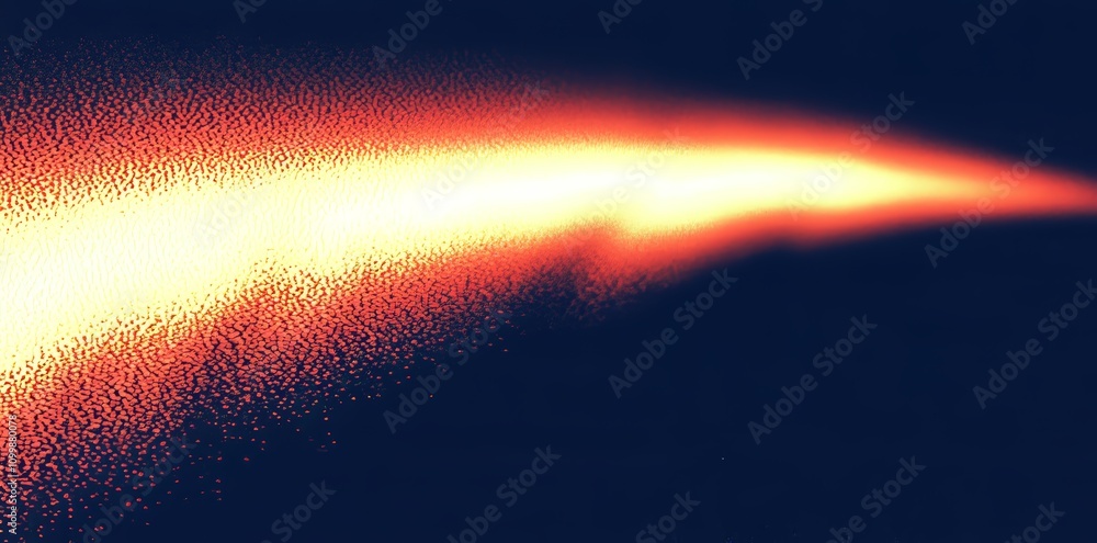 Aufkleber a grainy, dark noise texture background with a glowing color gradient wave in shades of blue, purple
