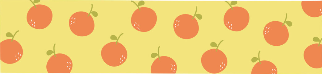 Yellow Color orange washi tape scrapbook stripes, sticky label tags and decorative scotch strip paper sticker tape, banner flat design png illustration design