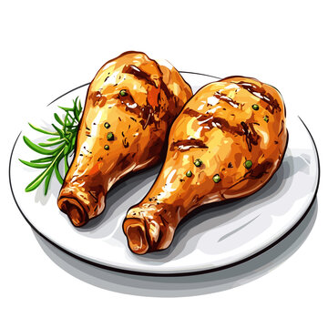 Grilled Chicken Drumsticks" Images – Browse 236 Stock Photos, Vectors, and Video | Adobe Stock