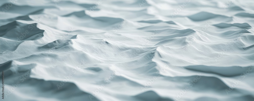 Aufkleber Abstract White Texture   Wavy  Smooth  3D Render  Background  Design Element  Paper  