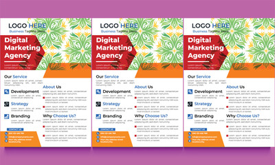 Business or corporate flyer design