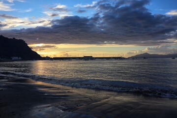 Obraz premium sunset over the sea