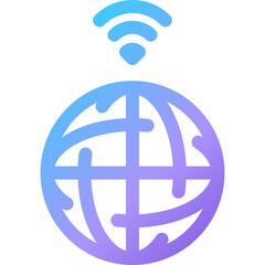 Global connectivity symbol representing the importance of wireless communication in modern society