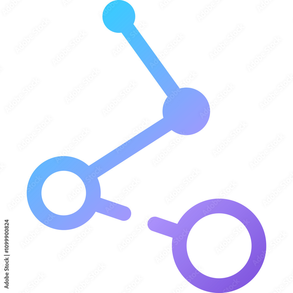 Poster abstract lines and shapes in blue and purple colors create a modern digital design suitable for vari